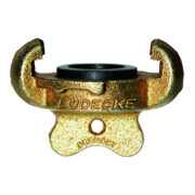 Lüdecke Raccord de fermeture pour sabots DIN 3489, fonte malléable, sans chaîne