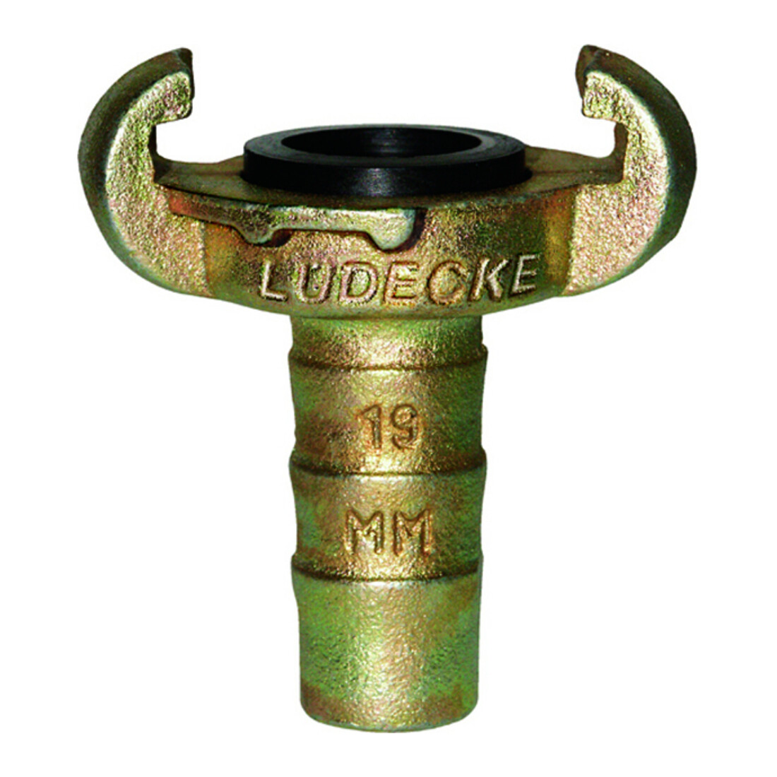 Lüdecke Raccord de tuyau pour sabots DIN 3489, fonte malléable, embout 25 mm, 1