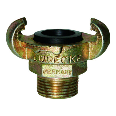 Lüdecke Raccord fileté pour griffes DIN 3489, fonte malléable, AG 1", SW40