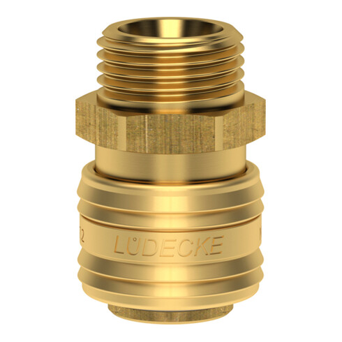 Lüdecke Raccord rapide AG DN7,2 MS ES38A G3/8" brut