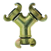 Lüdecke Té de raccordement en fonte malléable, 3 x 1" avec raccord à griffes
