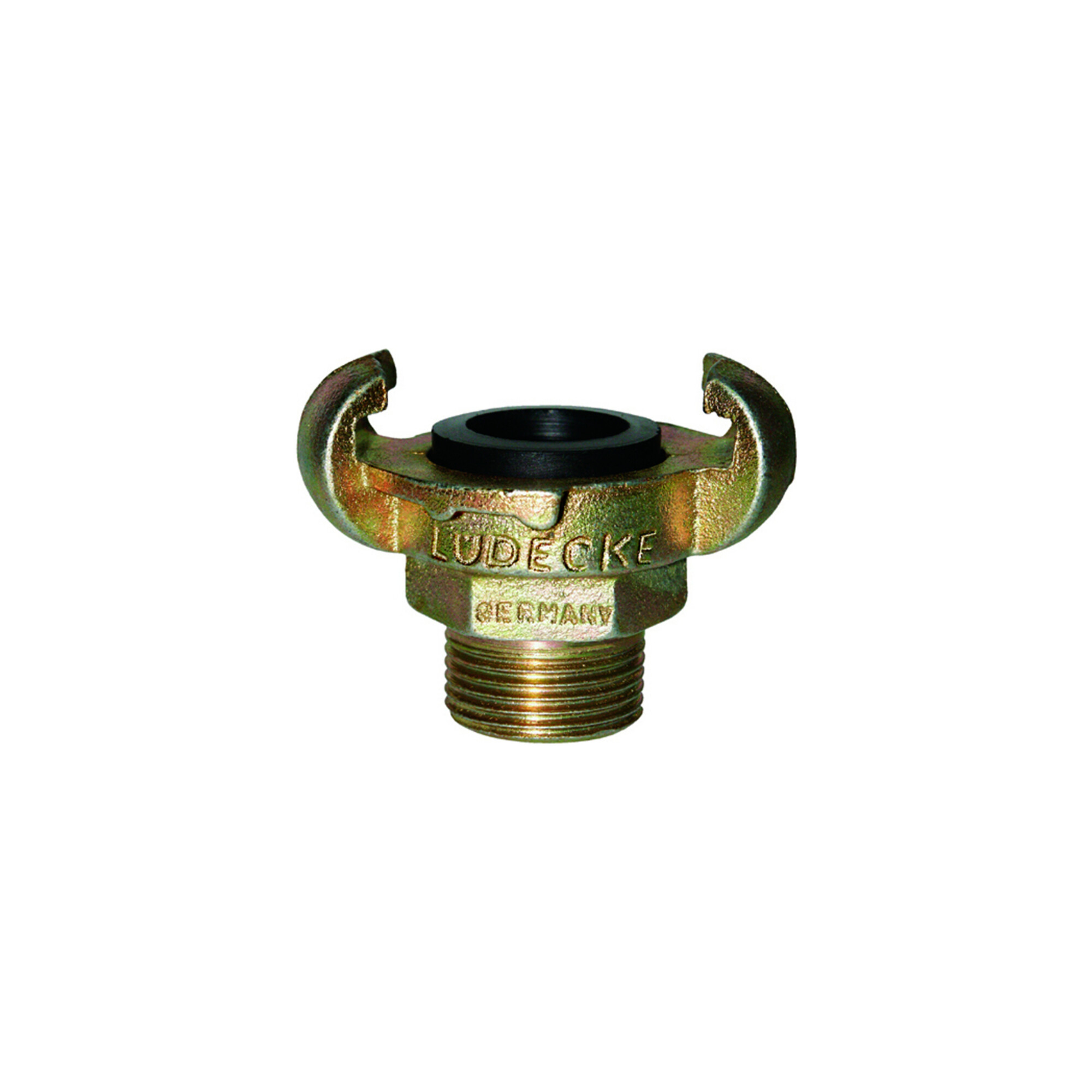 Lüdecke Klauen-Gewindekupplung DIN 3489, Temperguss, AG 3/4", SW32