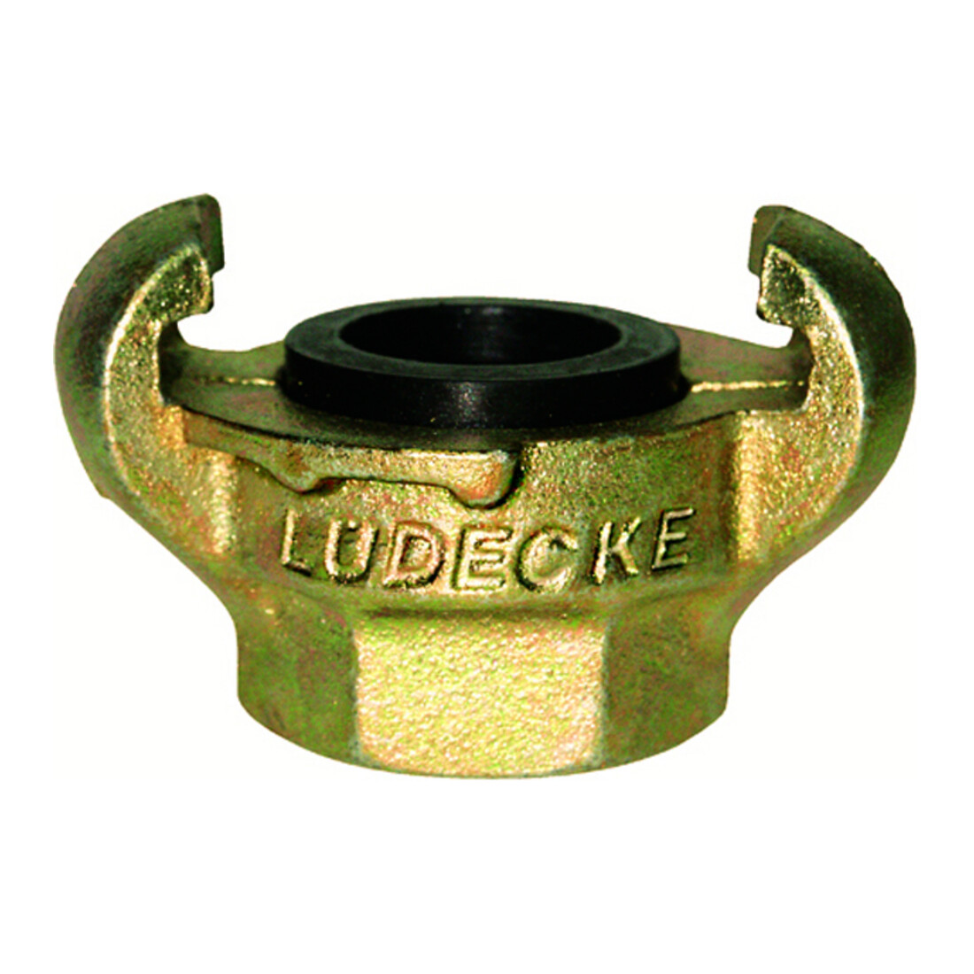 Lüdecke Klauen-Gewindekupplung DIN 3489, Temperguss, IG 3/4", SW32