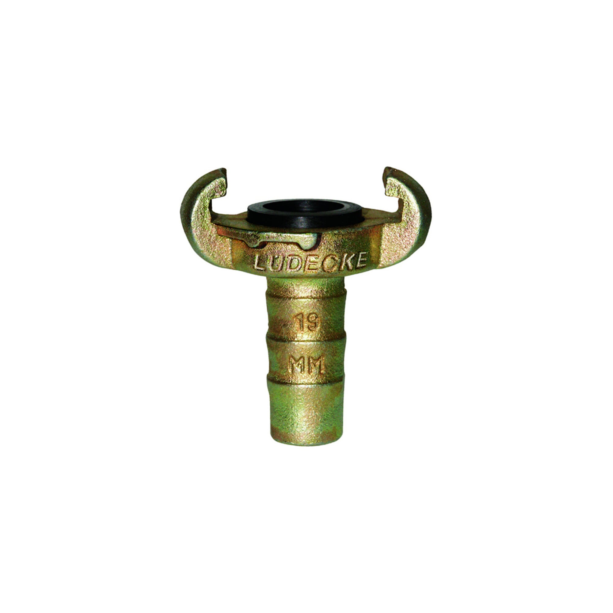 Lüdecke Klauen-Schlauchkupplung DIN 3489, Temperguss, Tülle 10mm, 3/8