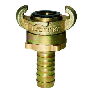 Lüdecke MODY-Schlauchkupplung DIN 3238, Temperg. Tülle 13mm, 1/2