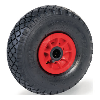 Luftrad 70107 D.260mm Trgf.200kg Ersatzrad Block 2 PR Rollenlager FETRA