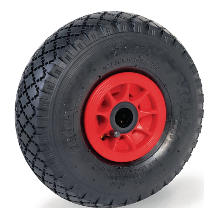 Luftrad 70107 D.260mm Trgf.200kg Ersatzrad Block 2 PR Rollenlager FETRA