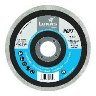 LUKAS Plateau de polissage P6PT 125mm plat EKW60 SHP CG