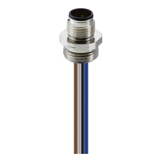 Lumberg Automation Einbaustecker M12 RSFM 4/0,5m