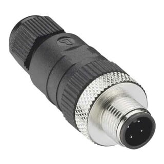 Lumberg Automation Stecker M12 RSC 4/7 4-polig gerade Schraubverbindung