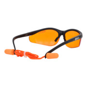 Lunette de protection - orange avec bouchons d'oreille-4