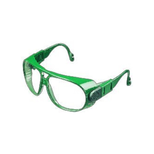 Lunettes à branches 692, PC incolore, monture verte