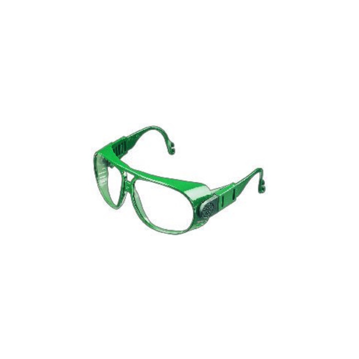 Lunettes à branches 692, PC incolore, monture verte