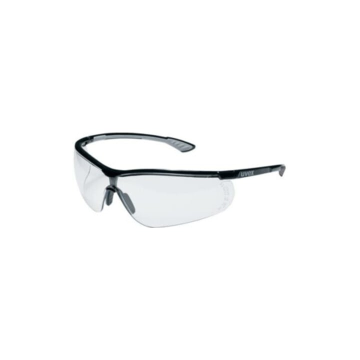 Lunettes à monture uvex sportstyle, UV400 incolore supravision plus noir/gris