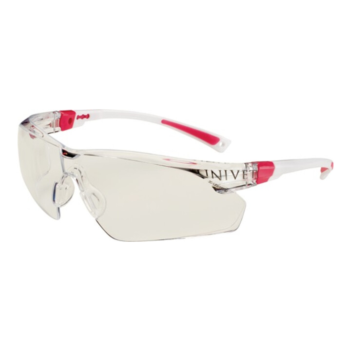 Lunettes de protection 506 UP EN 166, EN 170 Branche blanc rose, verre transpare
