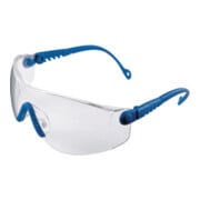 Lunettes de protection Op-Tema EN 166-1FT Branches bleues, verres transparents P