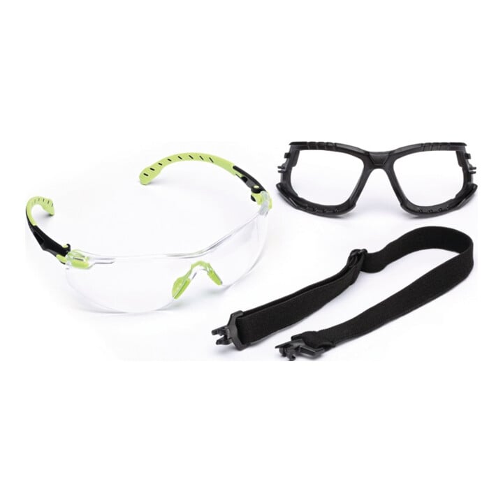 Lunettes de protection Solus 1000-Set EN 166, EN 170, EN 172 branches vertes, ve
