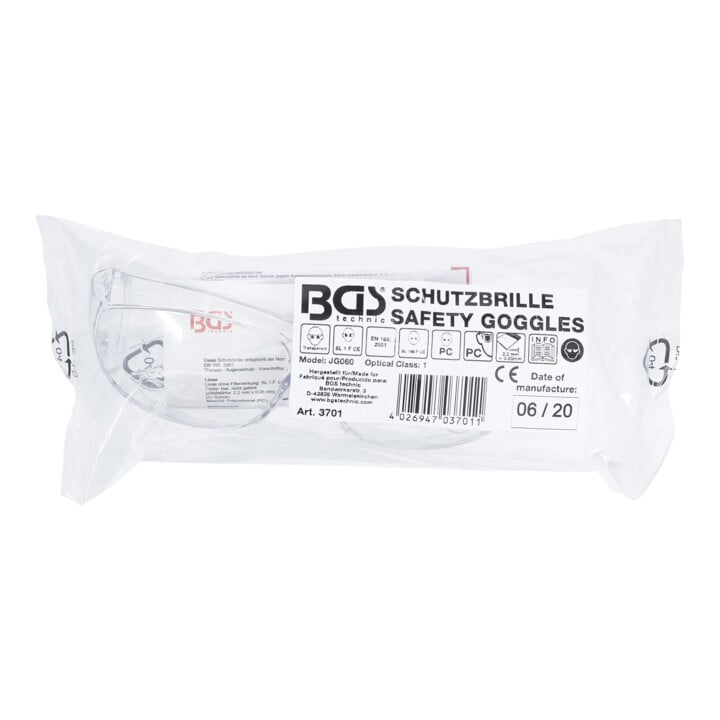 Lunettes de protection transparente BGS
