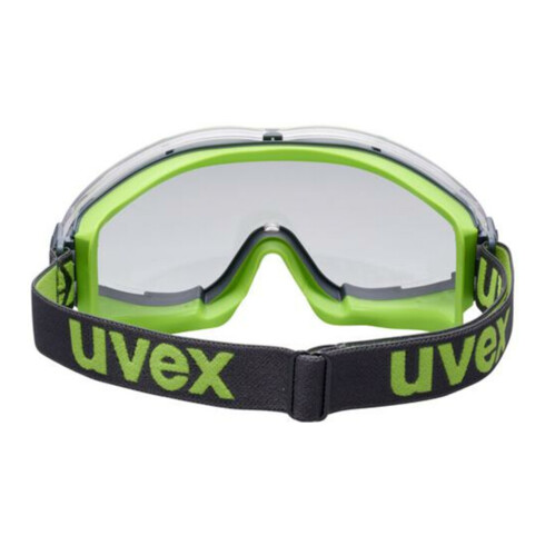 Lunettes de vision intégrale Uvex à ultrasons, UV400 incolore supravision extreme grey/lime