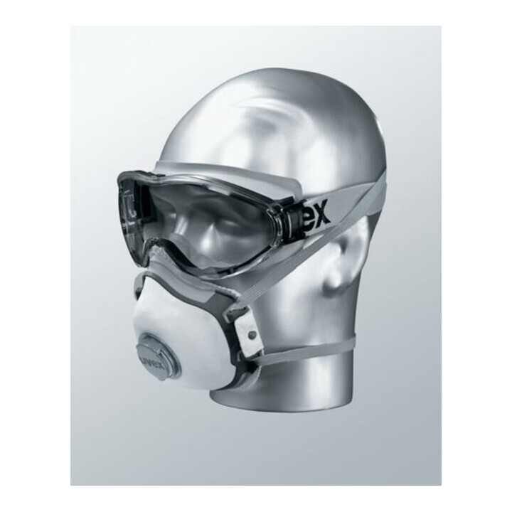 Lunettes de vision intégrale uvex ultrasons, UV400 supravision incolore excellence noir/gris
