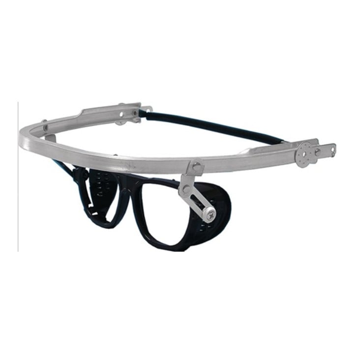 Lunettes pliables DIN EN 166 dans le profilé en U en aluminium PC/métal UHLEN