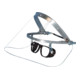 Lunettes pliables DIN EN 166 dans le support de casque en aluminium PC/métal ASC