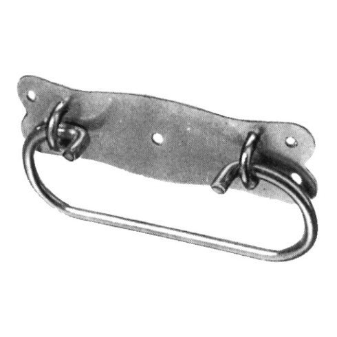 LÜSEBRINK, Poignées de caisse n°84/1, moyen L100mm, I34mm, Diamètre poignée 4,8mm