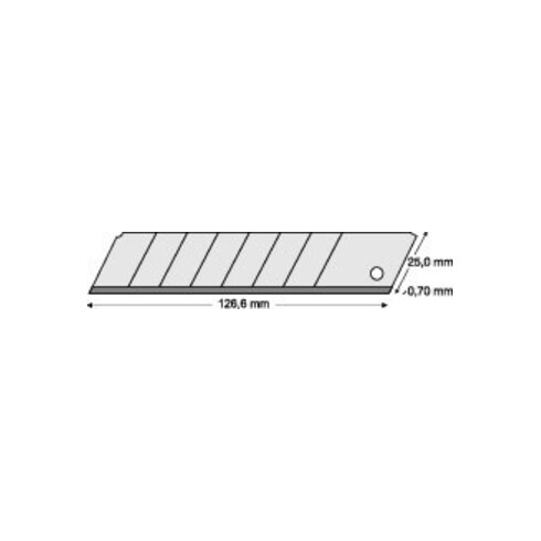 LUTZ BLADES Lame à casser 25 mm, paquet de 10 pièces