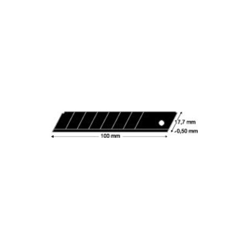 LUTZ BLADES Lames à casser noires 18 mm distributeur de 50 pièces
