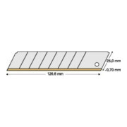 LUTZ BLADES Lames à casser TiN 25 mm Pack de 10 pièces