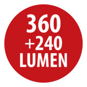 LuxPremium LED-zaklamp THL 300, IP54, 360+240lm-5
