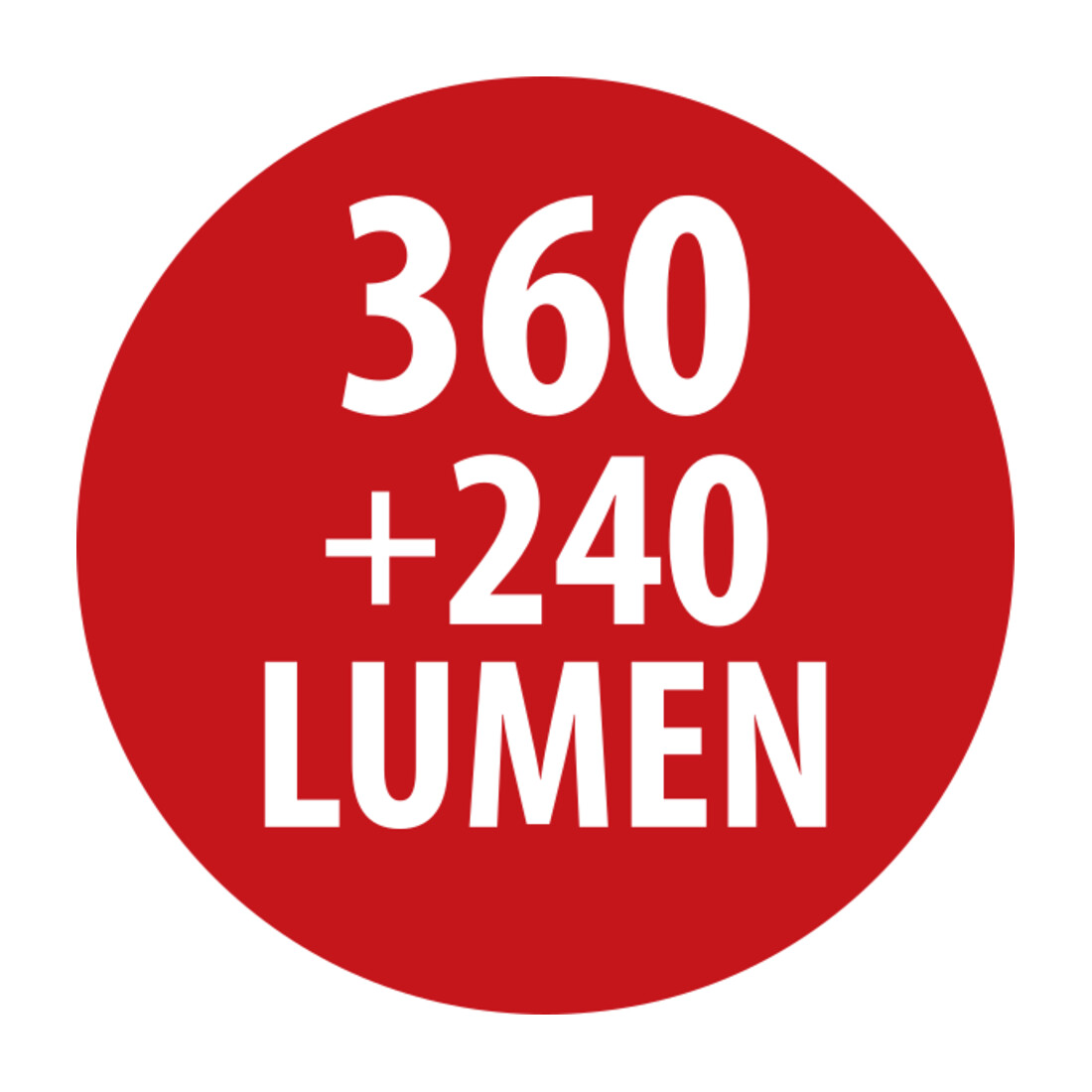 LuxPremium LED-zaklamp THL 300, IP54, 360+240lm