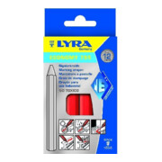 LYRA Craie de marquage 795 ECONOMY 110x11mm rouge hexagonale taillée non papier