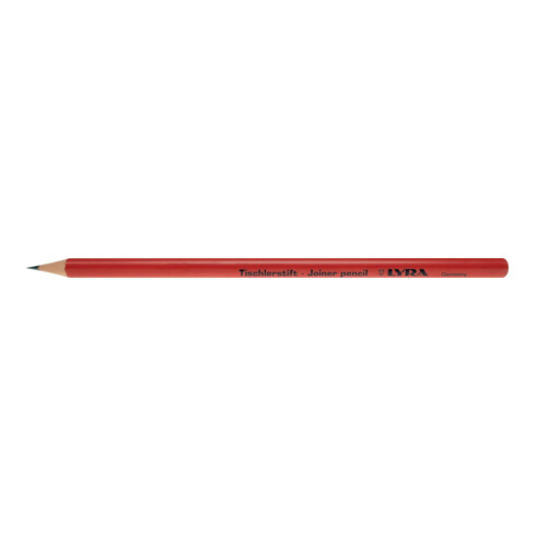 Lyra Crayon de menuisier 91T rond rouge 17,5 cm