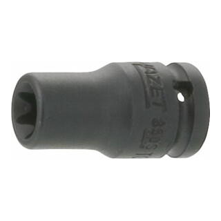 machine à chocs tournevis douille TX 850S-E8 carré creux 6,3 mm (1/4 pouce) extérieur TX profil E8 HAZET