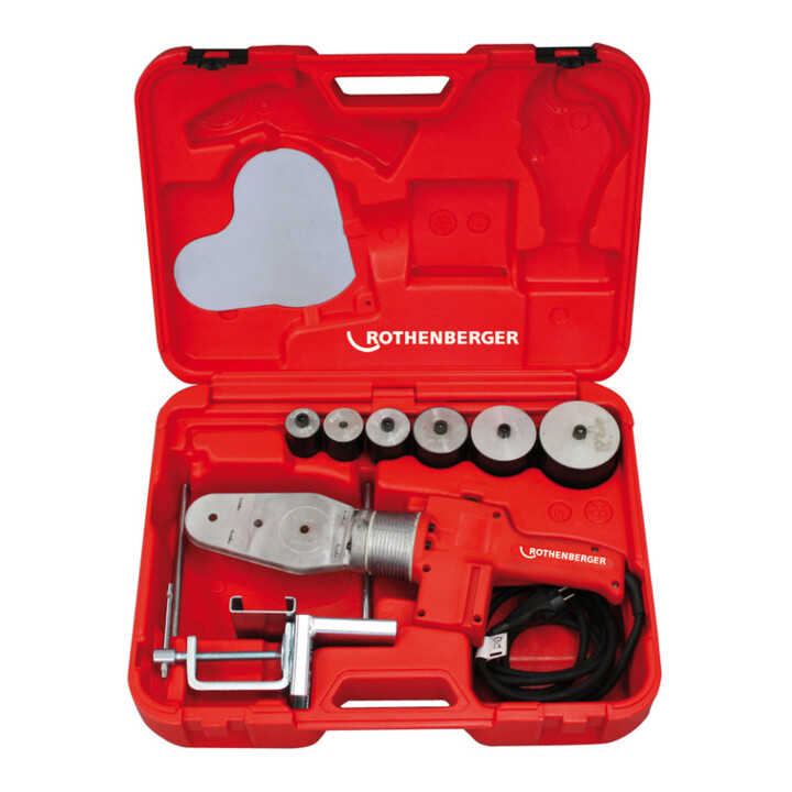 Machine à souder à emboîtement Rothenberger ROWELD P 63 S-6 Jeu d'épées Ø 20 - 63 mm, électrique