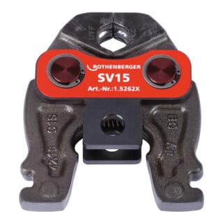Mâchoire de presse Compact V/SV 19 kN l. nominale 15 mm métal / métal non ferreu