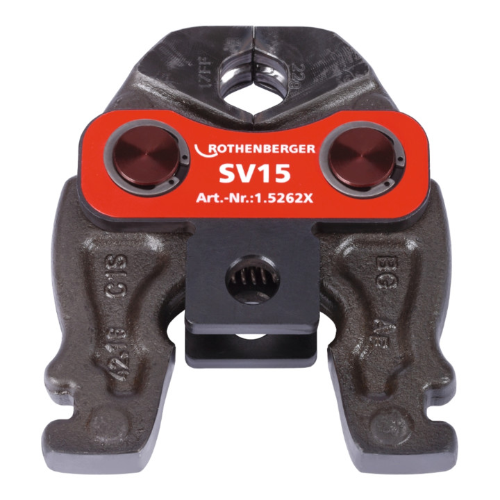 Mâchoire de presse Compact V/SV 19 kN l. nominale 15 mm métal / métal non ferreu