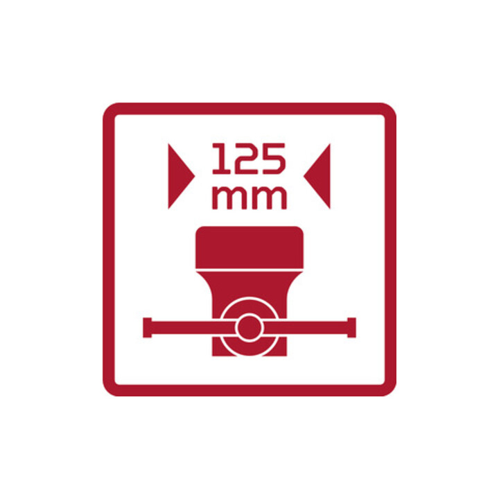 Mâchoires d'étau Gedore rouge-B.125mm rigide 19kg