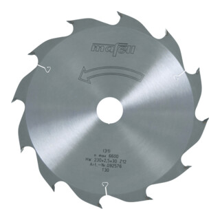 Mafell Lama a sega HM, 230 x 1,8/2,5 x 30 mm, Z 12, WZ, per tagli longitudinali su legno (KSP 85 Fc)