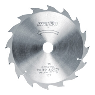 Mafell Lama per sega HM 160x1,8x20, Z 16, WZ 092539