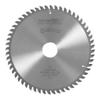 Mafell Lama per sega HM, 180 x 1,2/2,0 x 30 mm, Z 56, WZ, smussata