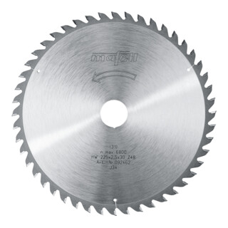 Mafell Lame de scie HM 225 x 1,8/2,5 x 30 mm, Z 48, WZ