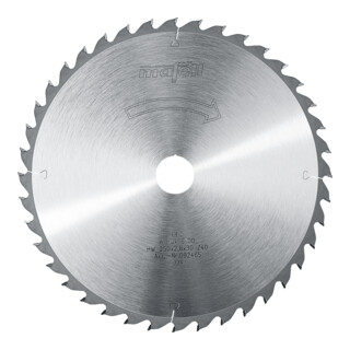 Mafell Lame de scie HM 250 × 1,8 / 2,8 × 30 mm, Z 40, WZ 092465