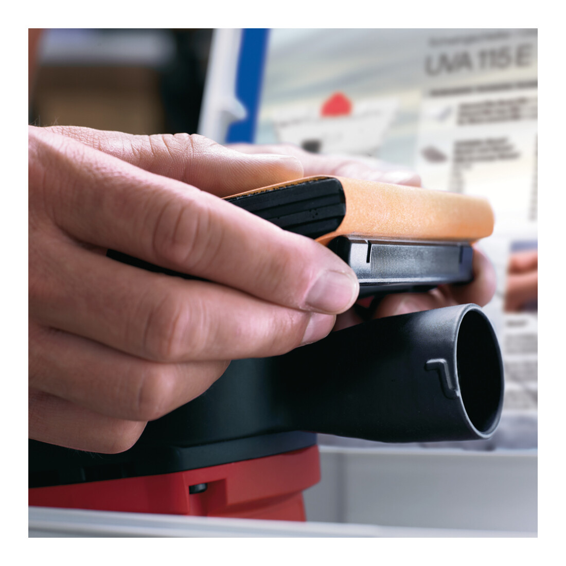 Mafell Levigatrice orbitale UVA 115 E nel T-MAX