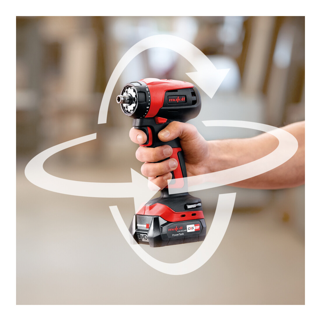 Mafell Perceuse-visseuse sans fil A 12 dans T-MAX
