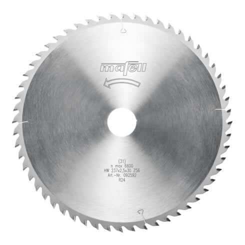 Mafell Sägeblatt 237x 1,8/2,5x 30 mm, Z 56, WZ 092592