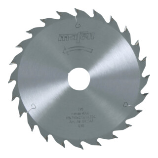 Mafell Sägeblatt-HM, 190 x 1,8/2,5 x 30 mm, Z 24, WZ, für universellen Einsatz in Holz