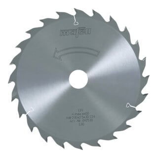 Mafell Sägeblatt-HM, 230 x 1,8/2,5 x 30 mm, Z 24, WZ, für universellen Einsatz in Holz (KSP 85 Fc)