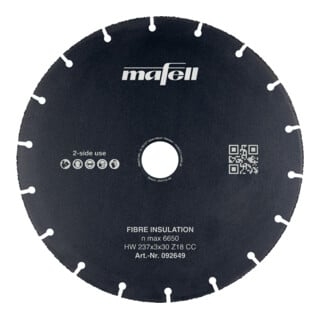 Mafell Sägeblatt KSB-FI 237 HW 237 x 3 x 30 mm Z18 CC Fiber Insulation